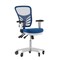 Flash Furniture Blue Mesh Multifunction Chair - Roller Wheels HL-0001-WH-BLUE-RLB-GG - alternate 2